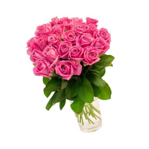 Заказать 21-ну розовую розу с доставкой по Кирово-Чепецку